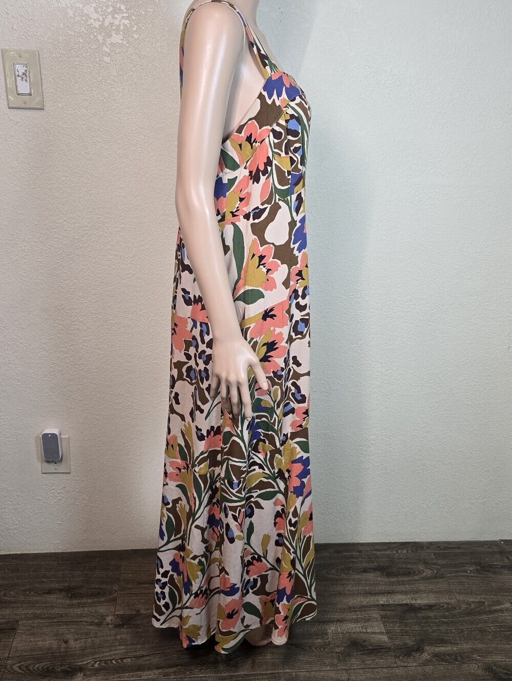 Sam & Jess Floral Maxidress Square Neck Size 1x - Picture 8 of 15